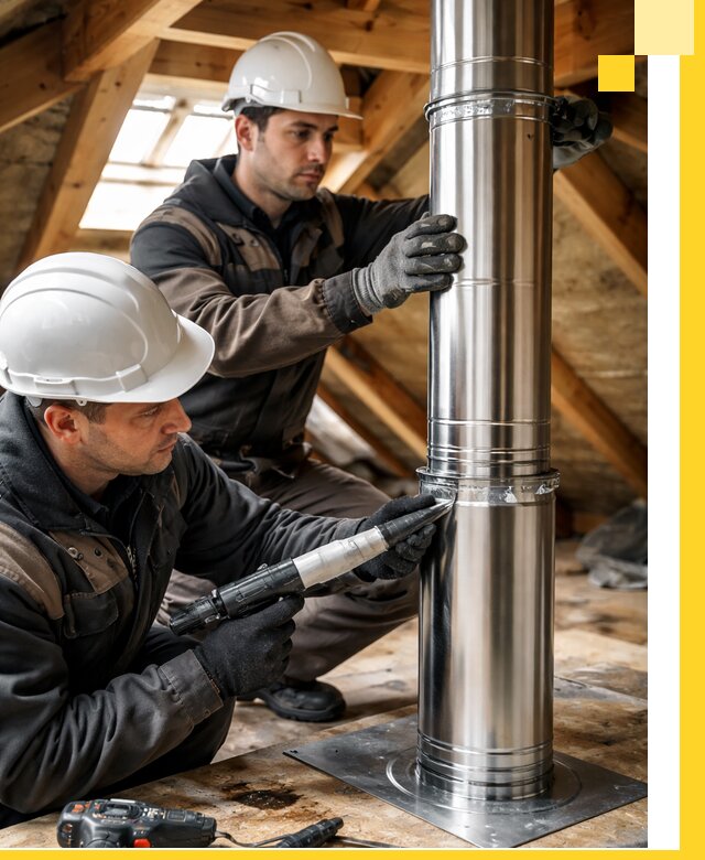 Монтаж дымоходов для каминов в Малоярославце с гарантией качества