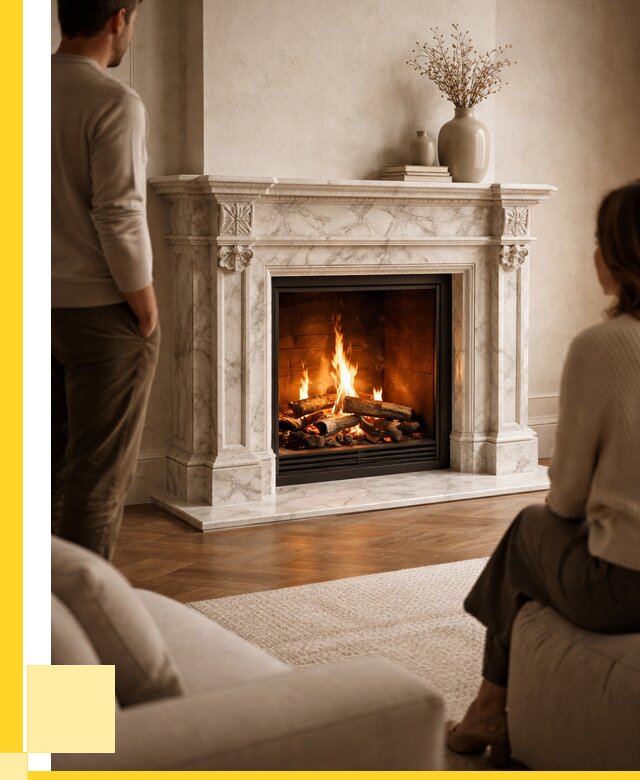 Мраморные камины под ключ в Малоярославце от 258550 р. | ЭриданМлр