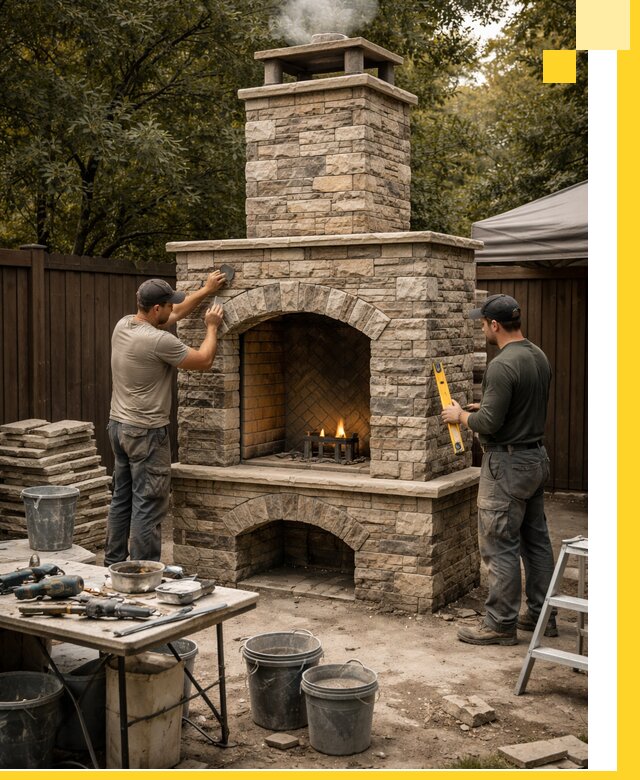 Проектирование и установка уличных каминов в Малоярославце