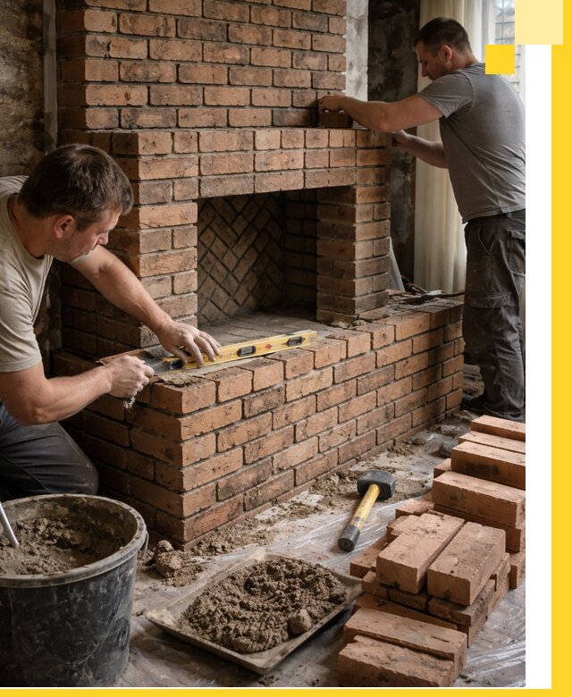 Изготовление и установка кирпичных каминов в Малоярославце