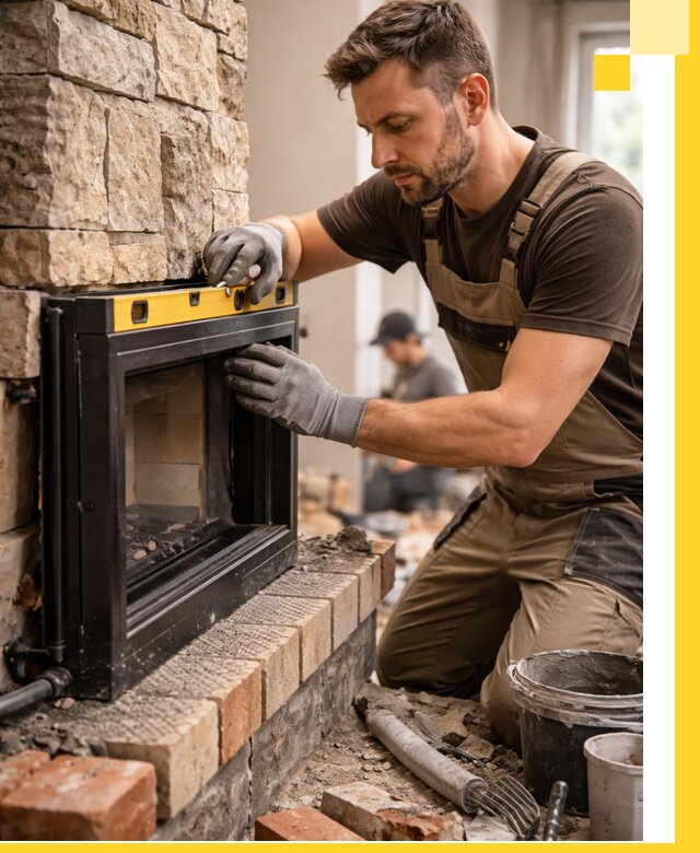 Дровяные камины под ключ в Малоярославце: монтаж, обустройство