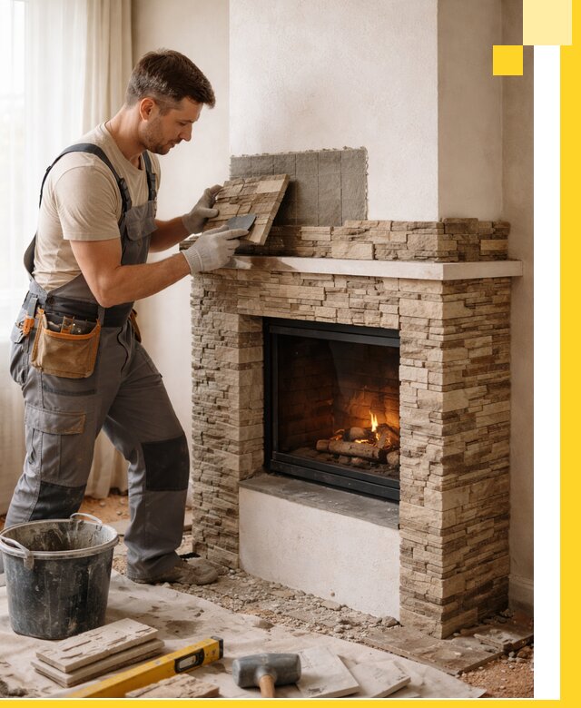 Изготовление и монтаж каминов для дома под ключ в Малоярославце