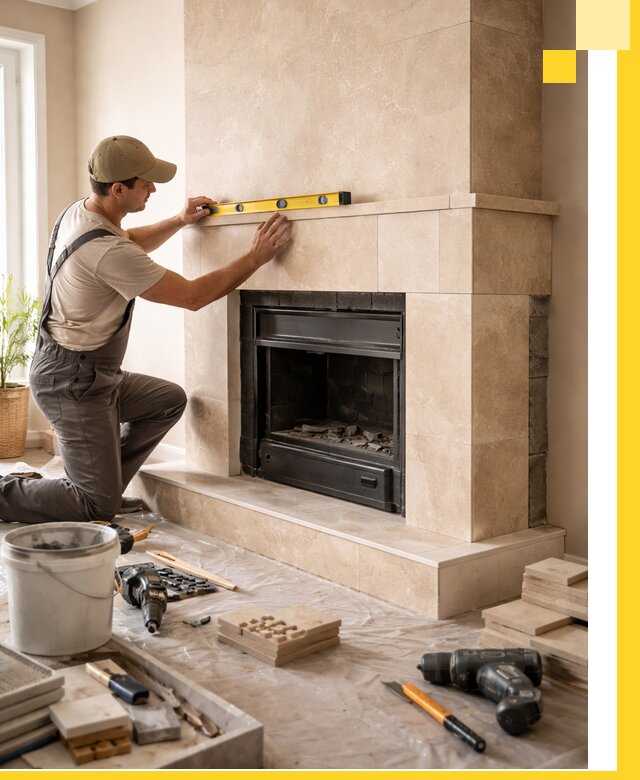 Установка и монтаж каминов в частном доме под ключ в Малоярославце