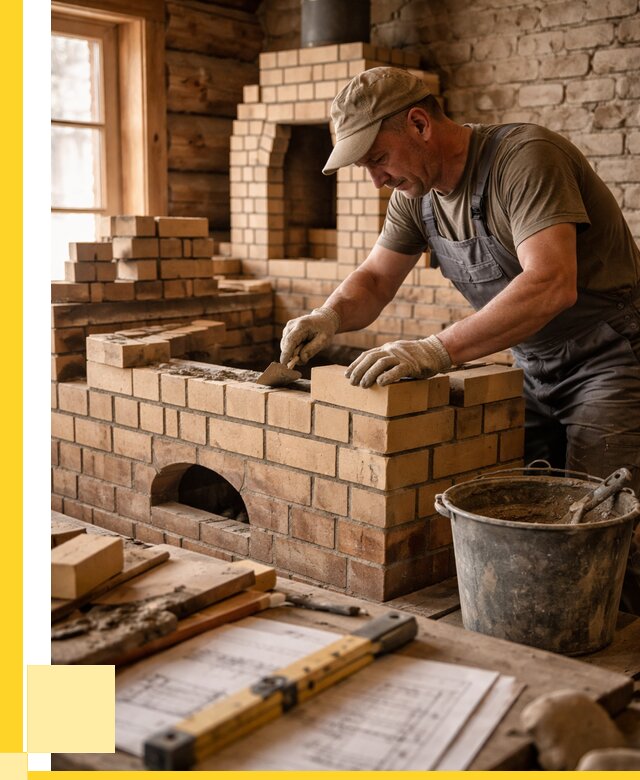 Кладка печей из кирпича в Малоярославце цены от 31026 р. - ЭриданМлр