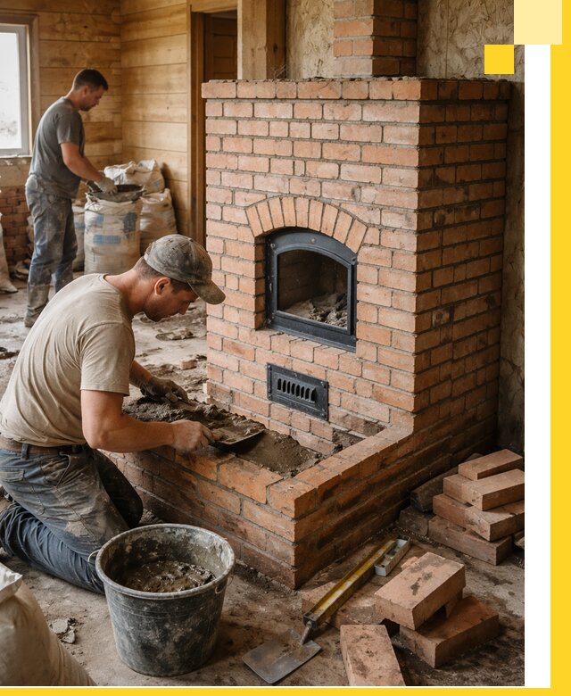 Профессиональное строительство печей в Малоярославце под ключ