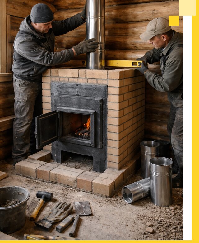 Проектирование, изготовление и установка банных печей в Малоярославце