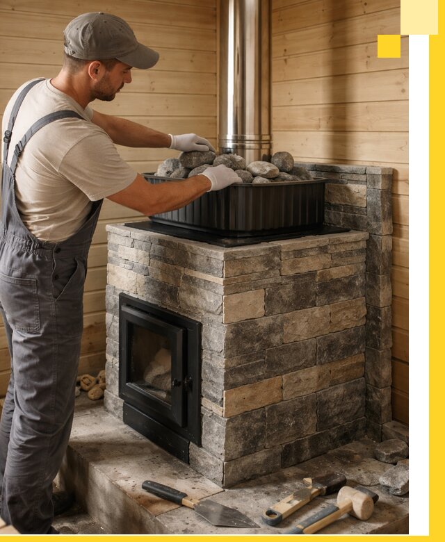 Печи для парной в Малоярославце, производство, монтаж и обслуживание