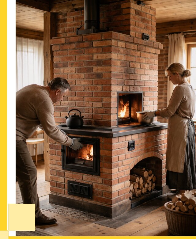 Печи для загородного дома под ключ в Малоярославце от 82736 р. | ЭриданМлр