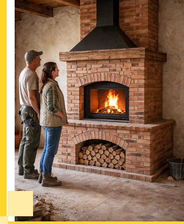 Печи камины из кирпича в Малоярославце от 124104 р. | ЭриданМлр