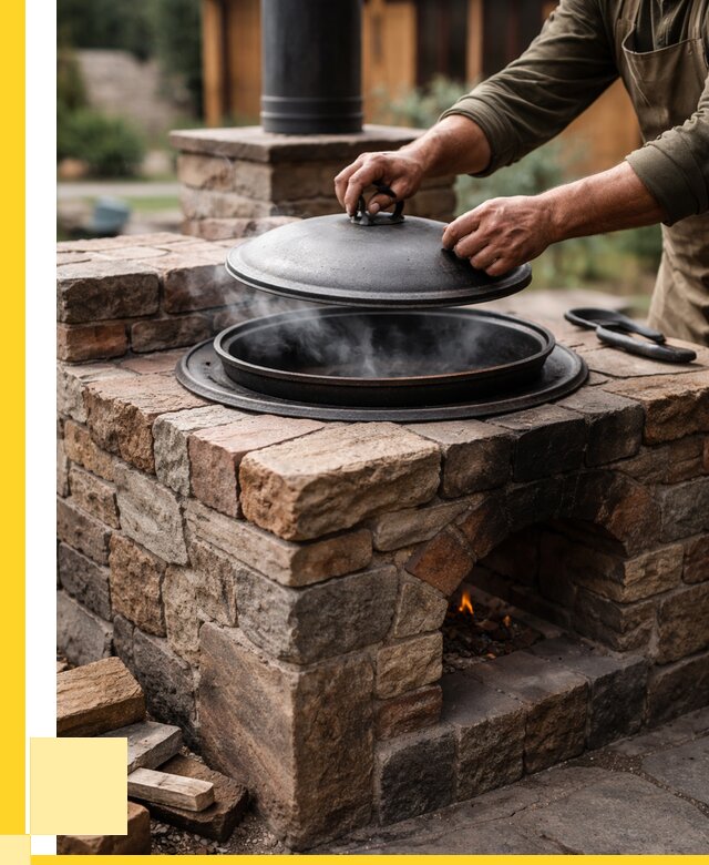 Печи для казана в Малоярославце по цене от 18616 р. | ЭриданМлр