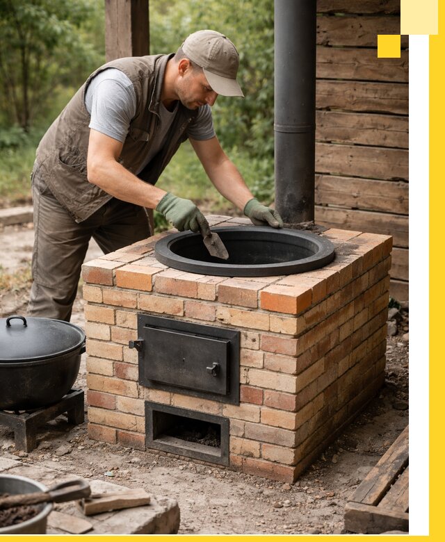 Изготовление и установка печей для казана в Малоярославце под ключ