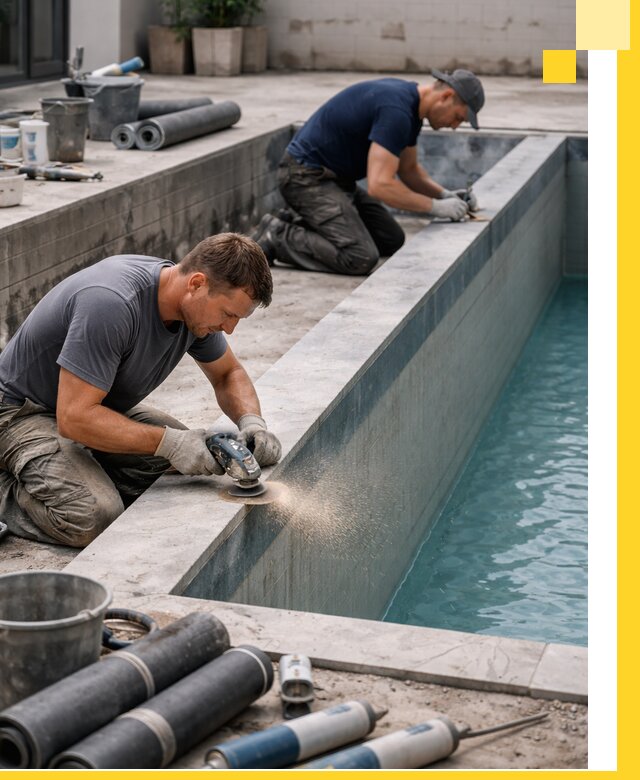 Профессиональный ремонт бассейнов под ключ в Малоярославце