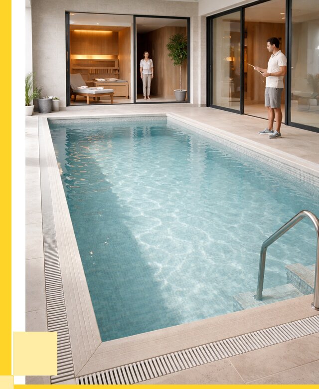 Отделка бассейна пленкой ПВХ в Малоярославце от 3620 р. - ЭриданМлр