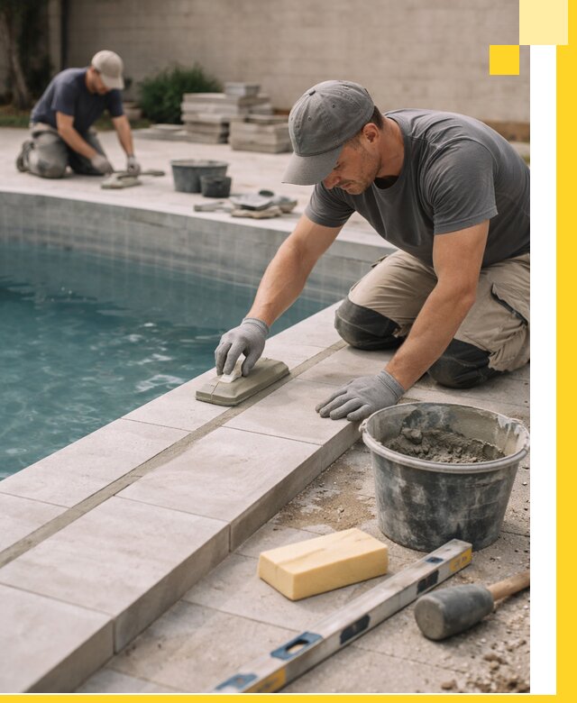 Отделка бассейнов в Малоярославце: декоративная отделка и гидроизоляция