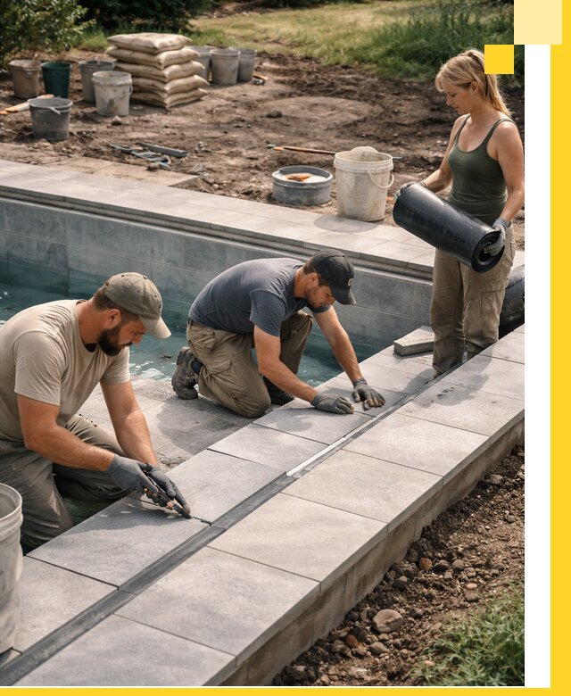 Строительство и монтаж уличных бассейнов под ключ в Малоярославце