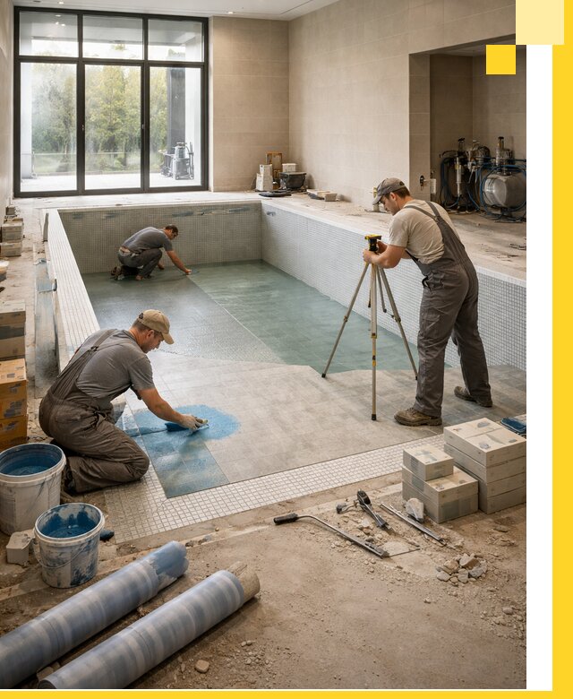 Проект и строительство закрытых бассейнов в Малоярославце под ключ