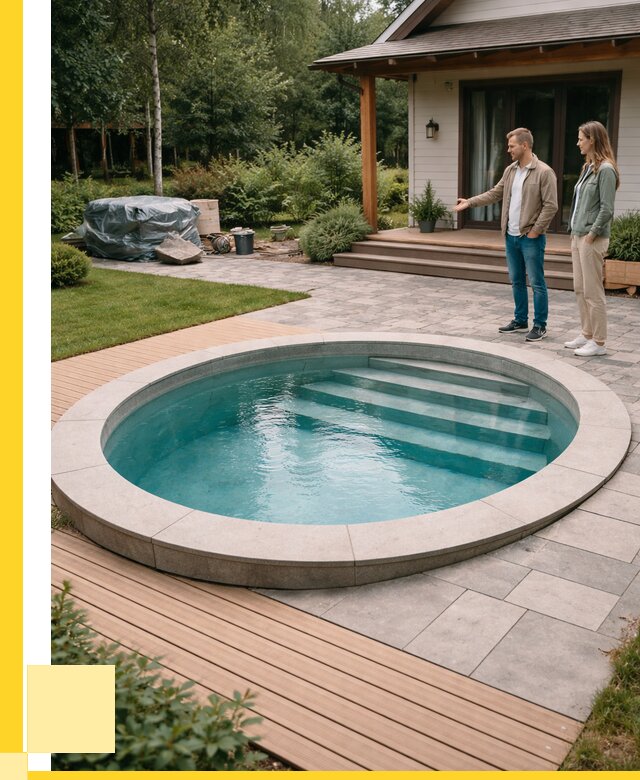 Бассейн на даче под ключ в Малоярославце от 206840 р., ЭриданМлр