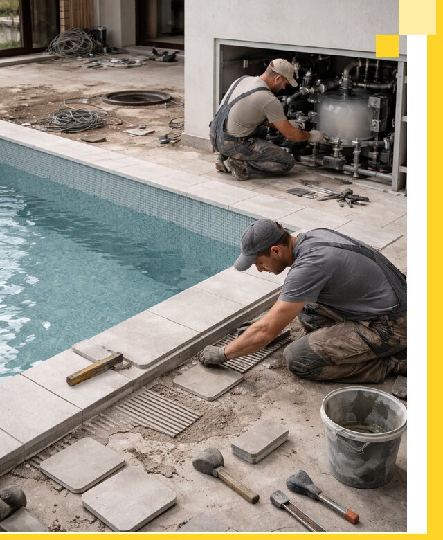 Строительство и монтаж бассейнов в коттедже в Малоярославце