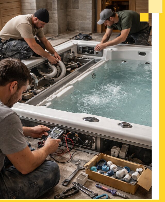 Гидромассажные бассейны под ключ в Малоярославце, дизайн и монтаж