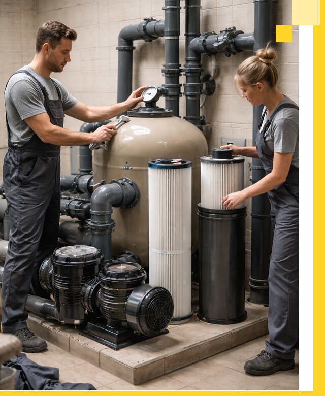 Фильтры и системы фильтрации для бассейнов в Малоярославце