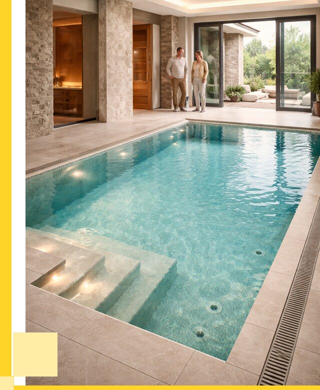 Бассейн во дворе в Малоярославце: проект, отделка от 1241040 р. | ЭриданМлр