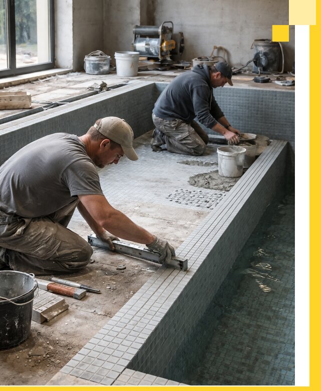 Строительство бассейна в частном доме в Малоярославце под ключ