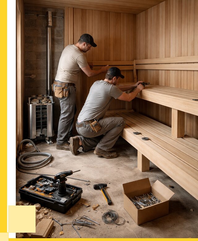 Монтаж саун под ключ в Малоярославце от 124104 р. | ЭриданМлр