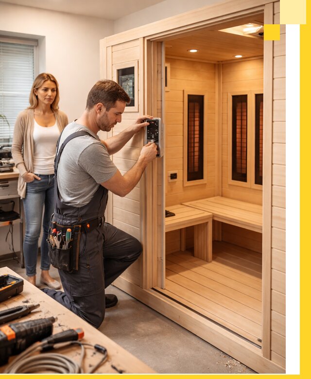 Инфракрасные сауны под ключ в Малоярославце продажа и установка