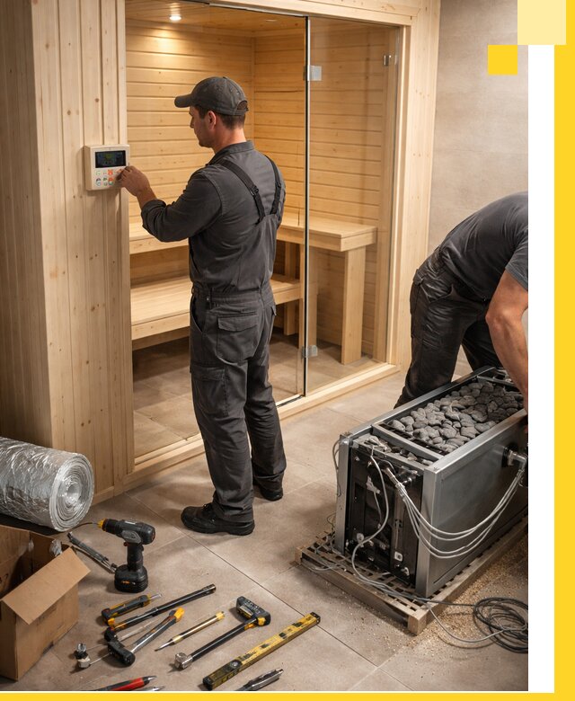 Поставка, установка и монтаж электрических саун в Малоярославце