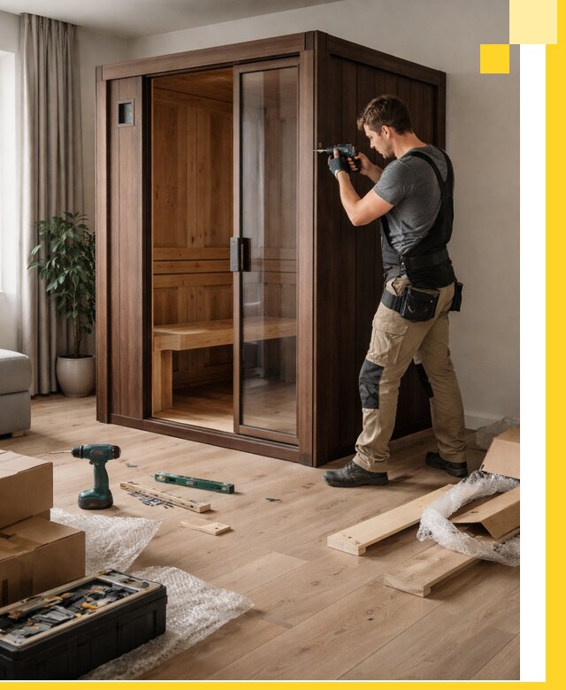 Установка и производство мини саун под ключ в Малоярославце