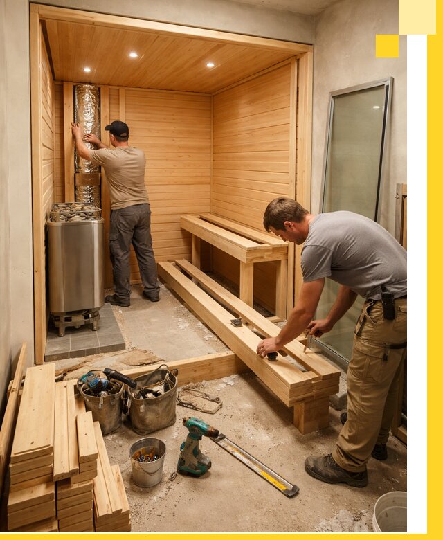 Проектирование и установка домашних саун под ключ в Малоярославце