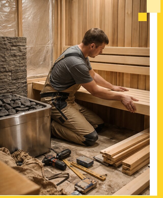 Сауны для дома под ключ с проектированием и монтажом в Малоярославце