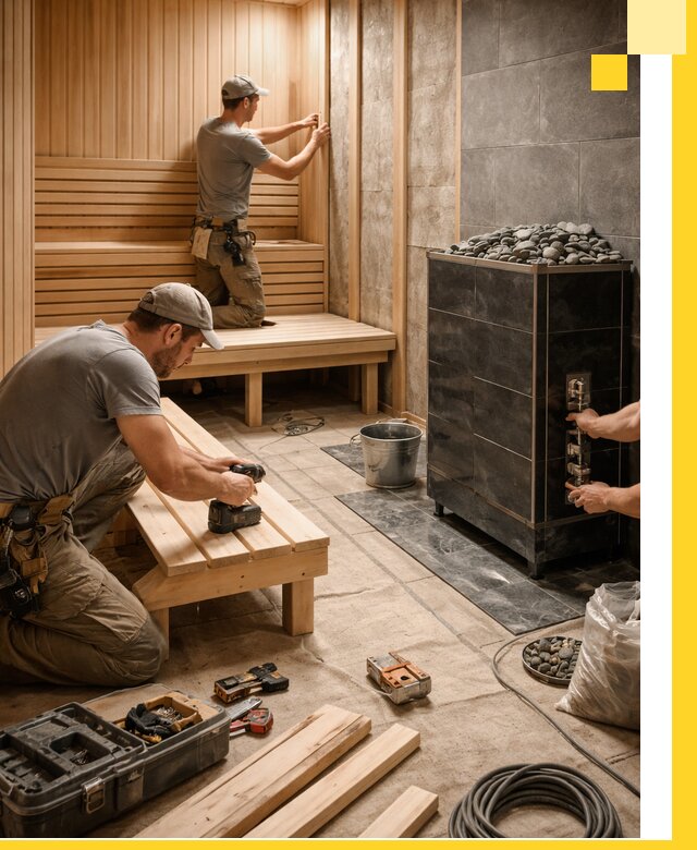 Дизайн и строительство интерьерных саун под ключ в Малоярославце