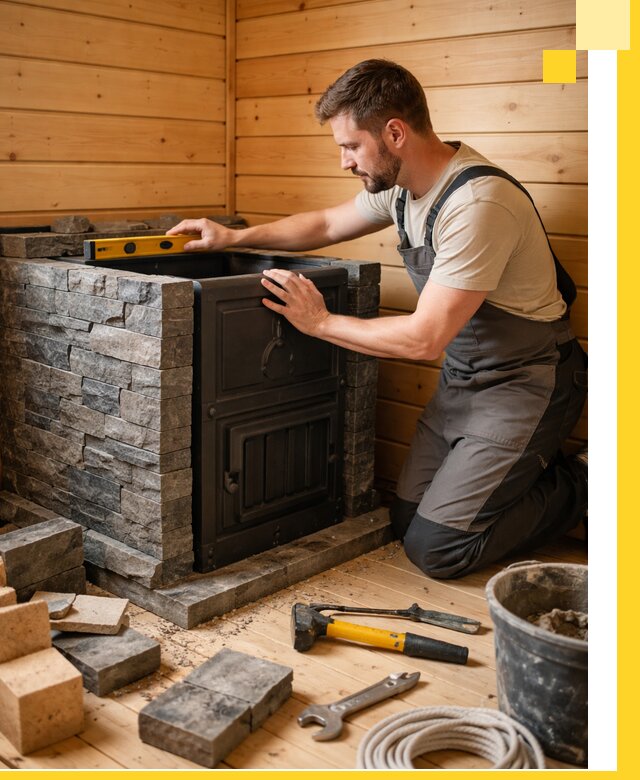 Производство и установка печей для саун под ключ в Малоярославце