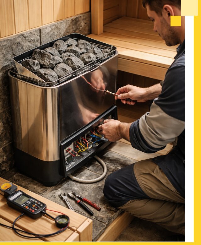 Продажа и установка электрокаменок для саун в Малоярославце