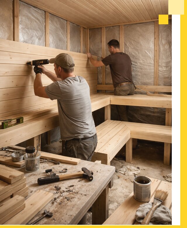 Профессиональная отделка бань и саун под ключ в Малоярославце