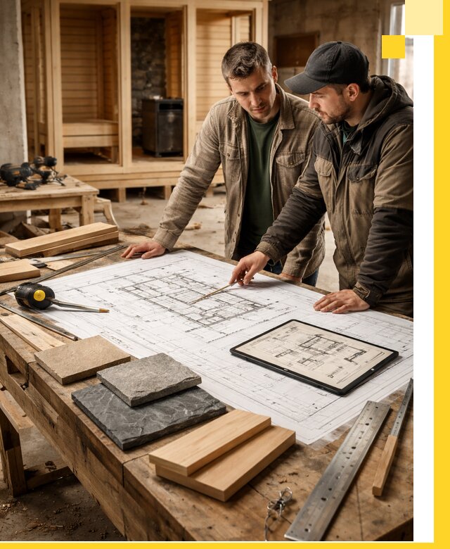 Проекты бань под ключ и планы строительства в Малоярославце