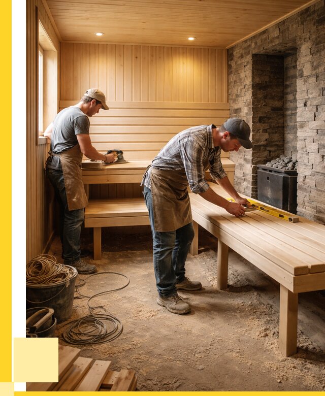 Отделка бани в Малоярославце: внутренняя отделка от 3103 р. | ЭриданМлр