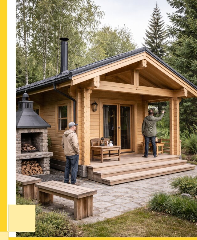 Деревянные бани под ключ в Малоярославце от 465390 р. | ЭриданМлр