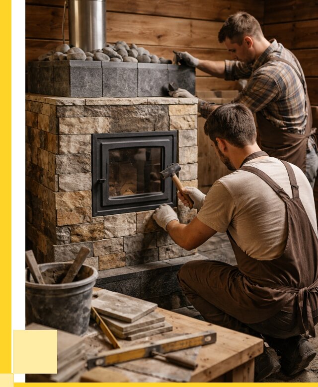 Облицовка банной печи в Малоярославце от 15513 р. | ЭриданМлр