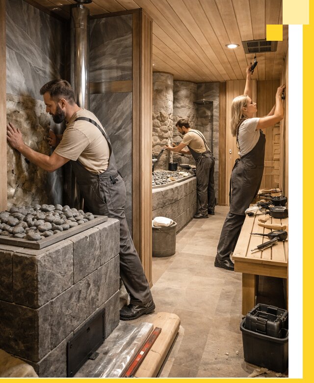 Строительство бань и SPA процедур в Малоярославце под ключ и отделкой