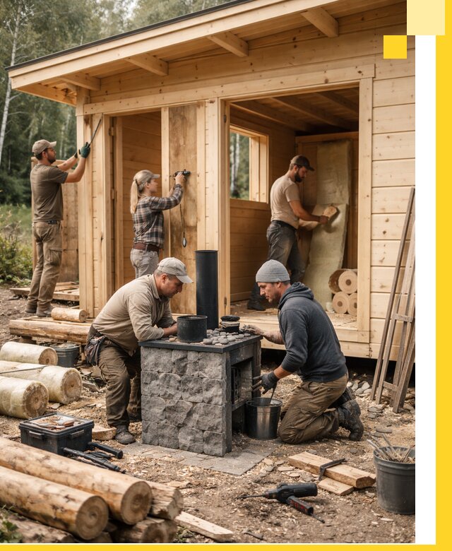 Купить баню под ключ в Малоярославце строительство монтаж отделка