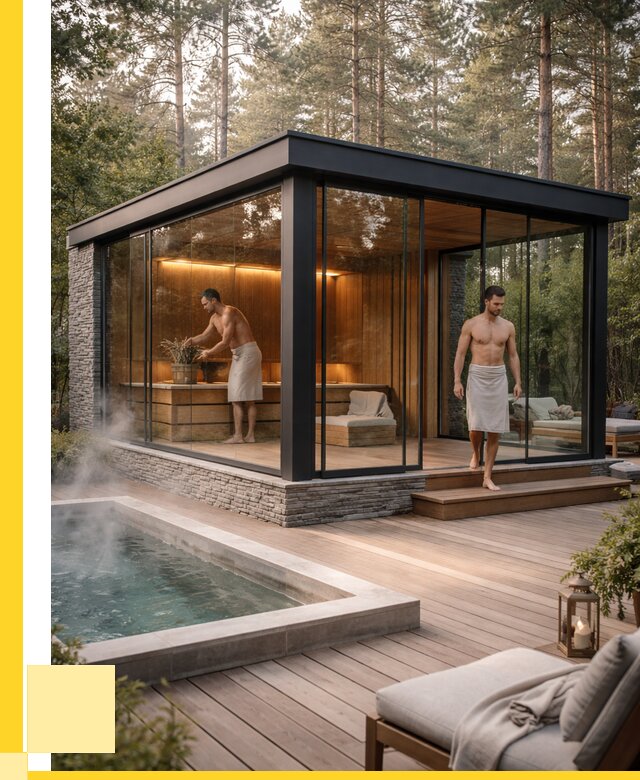 Стеклянные бани и двери в Малоярославце от 465390 р. | ЭриданМлр