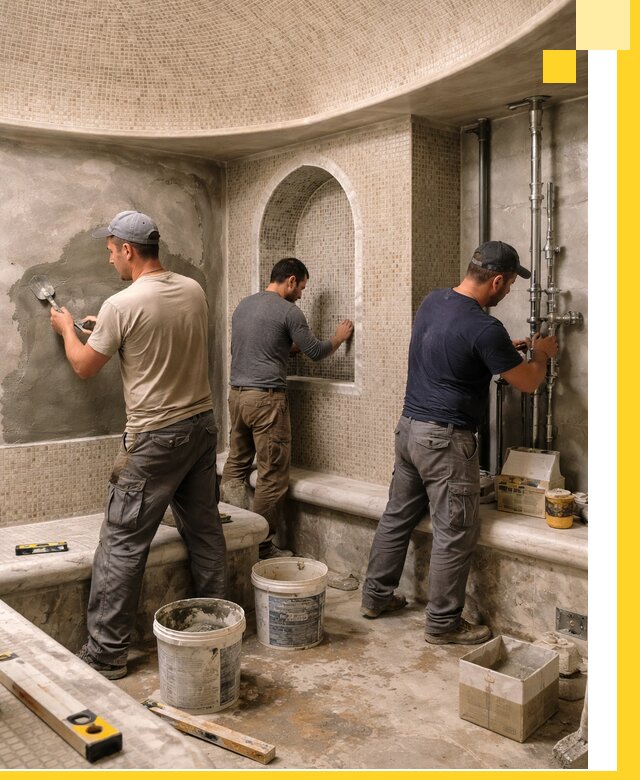 Профессиональный монтаж хамамов под ключ в Малоярославце с гарантией