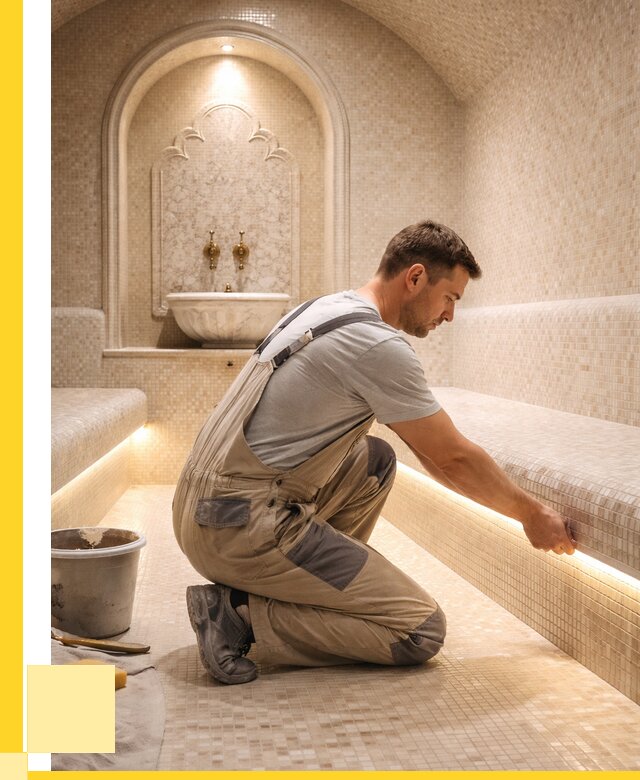 Отделка хамамов под ключ в Малоярославце от 5688 р. | ЭриданМлр