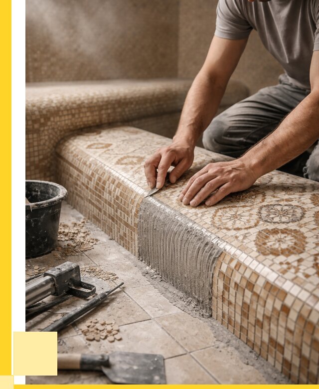 Плитка для хамама под ключ в Малоярославце от 3620 р. | ЭриданМлр