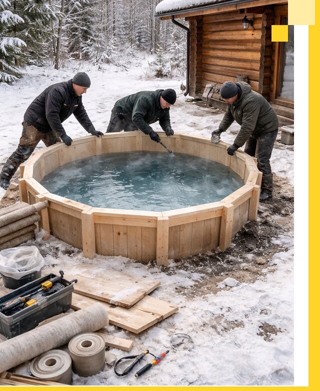 Изготовление и установка ледяных купелей под ключ в Малоярославце