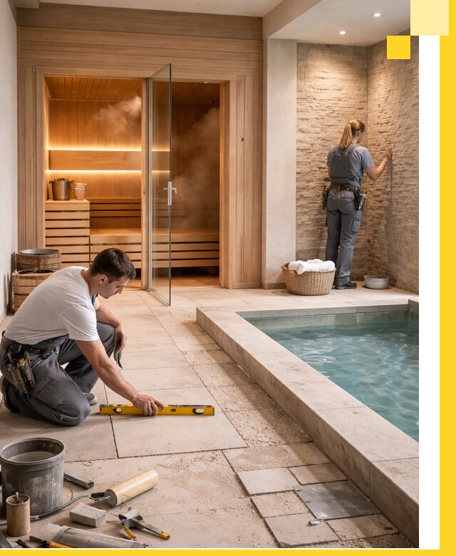 Комплексный дизайн и отделка интерьеров SPA под ключ в Малоярославце